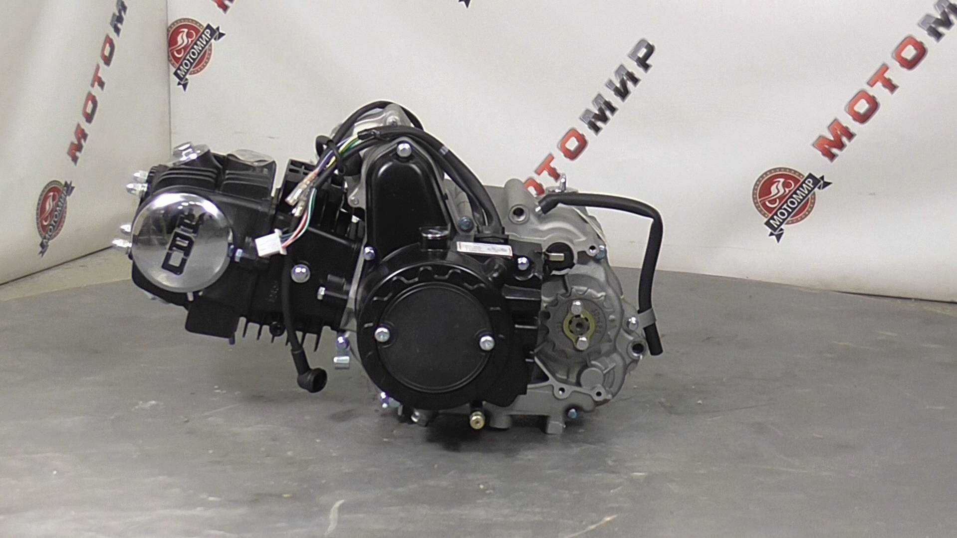 Двигатель 4т. 125 (120) см3 (1P52) Storm (черный) - горизонтальный, тюнинг, круговая КПП