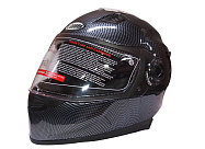 Шлем интеграл COBRA JK312, цвет черный карбон, лайм(3), размеры XL