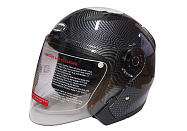 Шлем открытый 3/4 COBRA JK513, серый карбон(1), размеры S