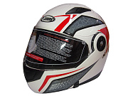 Шлем модуляр COBRA JK115, черный(7), белый с красным(4), серый(6) размеры S внутр.солнцезащ. ОЧКИ