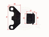 Колодки тормозные дисковые зад. KAYO СRF