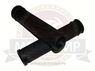 Грипсы для велосипеда 130мм, резина, черные, универсальные