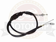 Трос газа L-1110/1050мм, ход-110/100мм, Fighter 250, трубка загнутая, двойной