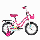 Велосипед 14'' NOVATRACK TETRIS (1ск,торм.нож,крылья цвет,сидение для кукл) розовый