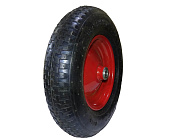 Колесо тачки садовой 4,00-8 в сборе под ось 20мм (цельный диск, покрышка с камерой Колесо тачки садовой 4,00-8 в сборе под ось 20мм (цельный диск, покрышка с камерой