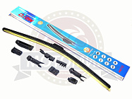 Щетка стеклоочистителя METO бескаркасная (9 адаптеров) 15"(375мм) WB-610, КОРОБОЧКА Щетка стеклоочистителя METO бескаркасная (9 адаптеров) 15"(375мм) WB-610, КОРОБОЧКА