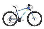 Велосипед 27" Stark'23 Hanter 2D (21ск,рама ал.20", мех.диск.торм) синий/голубой металлик