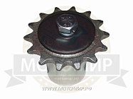 Звезда 14 зуб. (520) цепи, d25, шпонка 8мм ведущая Лидер в сб. со ступицей