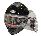 Шлем модуляр COBRA EC H271, черный глянцевый СНЕГОХОДНЫЙ, размер S