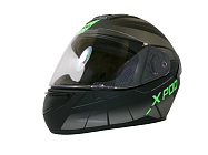 Шлем TVS RACING (Индия) XPOD DULL BLACK NEON GREEN размер XL