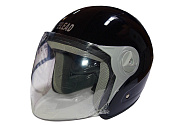 Шлем открытый "Safelead" HF-212 NEW DEEP BLUE, бургунди, черный, размер L