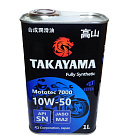 Масло TAKAYAMA MOTOTEK 7000,  4T 10W50 SN MA-2 синтетика, 1 литр  605576