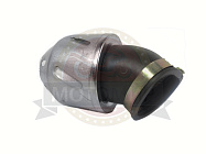 Фильтр воздушный нулевого сопротивления (1670) КОРПУС НЕОН1 серебристый, d=42, сетка, к К65, К68