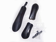 Крылья велосипедные 24"-27,5" для широких колес, фэтбайк, 3-х составные  (пара) пласт. HN62