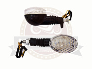 Боковой фонарь (LED) Мини 001 металл  Черн (овальчик, вытянутый) Боковой фонарь (LED) Мини 001 металл  Черн (овальчик, вытянутый)