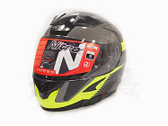 Шлем интеграл NITRO N2300 RIFT DVS (Black/Gun/Safety Yellow), размер L (6 шт в кор.)