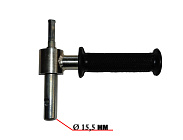 Адаптер для ледобура под шуруповерт с прорезиненной рукоятью 15,5 мм