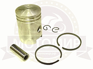 Поршень Мопед 12 нормальный (кольца, палец, стопор. кольца) (компл)