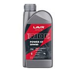 Масло LAVR MOTO POWER  для 4т двиг.,полусинт., SAE 20W50,  API SM JASO M2, 1 литр. (Ln7751)