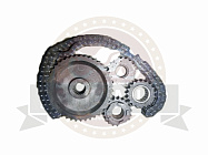 Набор  Буран звезд Зх рядных + цепь 98 зве.  Z19, Z19, Z19, Z43 В УПАКОВКЕ (КУ)