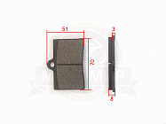 Колодки тормозные дисковые перед. Cobra Crossfire С.О., FALCON SPEEDFIRE 250см3 (RF20918),