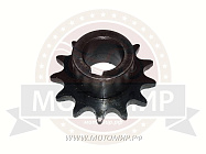 Звезда 13 зуб. 15,875шаг (520) цепи, на вал ф25мм, малая диска реверса мотобусировщика
