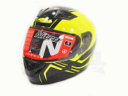 Шлем интеграл NITRO N2400 ROGUE (Yellow/Black), размер XL (6 шт в кор.)