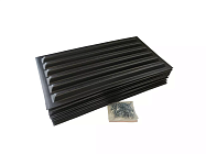 Направляющие (зацепы) на пол прицепа для лыж и гусениц снегохода с крепежом, 1 комплект 14 шт