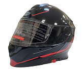 Шлем модуляр COBRA EC H271, черный/красный, черный/лайм, черный/оранжевый FOSH, размер L