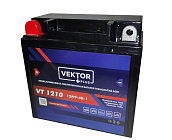 Аккумулятор 12В 10 А/ч, кислотный AGM (VEKTOR VT 1210.1), (150x86х94) прямая полярность