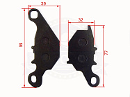 Колодки тормозные дисковые Suzuki AD110 (lets AZ 50) Yamaha Jog (SA-16) (пара)