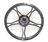 Обод 17" задний литой, барабан. тормоз 1,4-17  Альфа, LARGO/SHURIKEN (стандарт серебристый) (НАБОР)