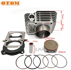 Цилиндр в сборе с поршнем ZS172FMM-3A, 74мм, тюнинг ZS174FMM (CB250-F) (big bore)  OTM (НАБОР)