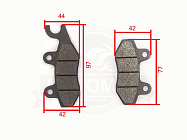 Колодки тормозные дисковые зад. COBRA SRM (НАБОР)