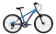 Велосипед 24" FOXX AZTEC (рама сталь 18", 18 ск., торм.V-Br) синий