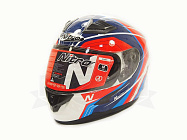 Шлем интеграл NITRO N2400 PIONEER (White/Red/Blue), размер L (6 шт в кор.)