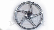 Обод 17" передний литой, барабан. тормоз 1,4-17  Альфа, FLASH серебристый (5 С-луч) (НАБОР)