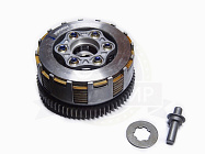 Барабан сцепления CB250 см3 Zongshen ZS 174MN-3 в сборе (8 паз+8 полупаз) 6 болт 7 дис 6 (100202872)