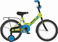 Велосипед 14'' NOVATRACK FOREST (1ск, рама сталь,тормоз ножной, багаж.,зв) зеленый