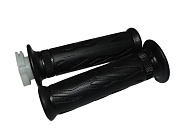 Ручка руля правая (газа) COBRA SRM в сборе (с резинкой) + руля левая (резинка) (45050138 + 45060132)