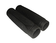 Грипсы для велосипеда 110мм, резина, черные VLG-185