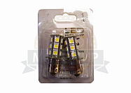 Лампа светодиодная (LED) 12V  T25  (ВА15S) 18SMD  P21W 1156 1-конт, белая