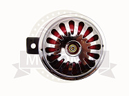 Сигнал звуковой 6В металл (решетка ХРОМ) Импорт