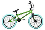 Велосипед 20" Stark'23 Madness BMX 1 (рама ст.,клещ. торм.) зеленый/черный/голубой