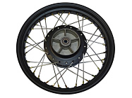 Обод 18" задний спицы, барабан. тормоз 3,0х18  COMBAT 400 черный (ось 17мм)