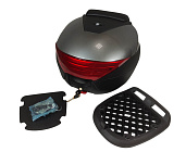 Кофр багажный мото задний CIGNA E-29 29л серый с черным