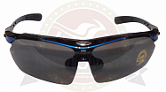 Очки солнцезащитные вело VG 818  с серыми линзами blue/black