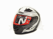 Шлем интеграл NITRO N2400 PIONEER (Black/Gun/White/Silver), размер M (6 шт в кор.)