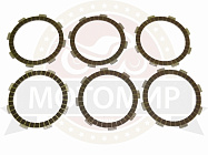 Диск сцепления CBВ250 (СG200) ферридо (компл. 6шт.) Диск сцепления CBВ250 (СG200) ферридо (компл. 6шт.)