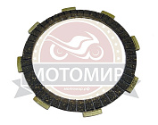Диск сцепления CB/CBВ250 ферридо Zongshen ZS 165FMM (91х110/119х3мм, 8ш) (компл. 6шт) (НАБОР)